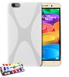 Ultraplatte MUZZANO Ultraplatte zachte beschermhoes Huawei Honor 4X [Le X Premium] [wit] + stift en microvezeldoek MUZZANO® GRATIS