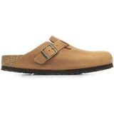 BIRKENSTOCK Boston Bs Oiled Leather Slippers