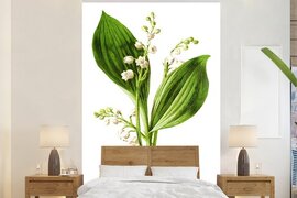 Nr1Wallpaper Behang - Fotobehang Bloemen - Kruidenplant - Vintage - Breedte 160 cm x hoogte 240 cm