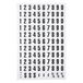 MasterVision Verwisselbare Magnetische Board Accessoires, Nummers, Zwart, 0.75"h