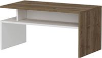 homemaniac Homemania Salontafel Ada 90x50x43 cm wit en walnootkleurig