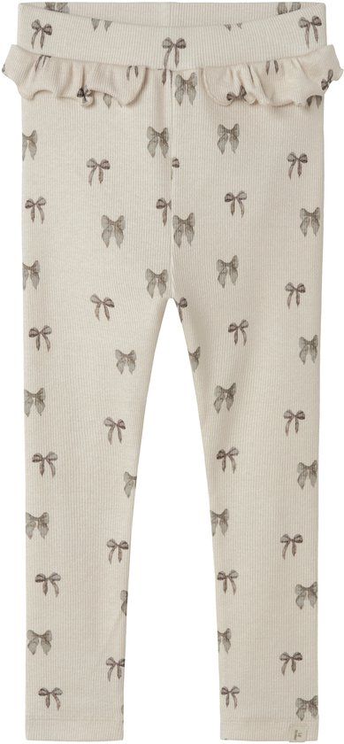 LIL' ATELIER NAME IT - NMFGAVO EFI SLIM LEGGING LIL NOOS - Meisjes - Leggings - Silver Peony - Maat 116
