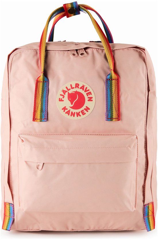 Fjallraven Fjällräven Kånken Rainbow 16L Chalk Rose - Rainbow oud roze rugzak