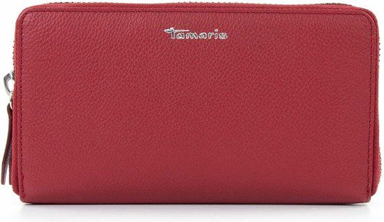 Tamaris Amanda Portemonnee Rood Dames - 19 cm - Leer