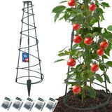 KOTARBAU 5 Stuks Plantensteun, Trellis voor Klimplanten, Plant Trellis Ø 25cm