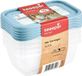 Keeeper Vershoudbakjes set van 5 stuks - 500 ml - Mia Magic Ice - Blauw / transparant
