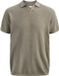 JACK&JONES Heren Polo JJHILL KNIT SPLIT NECK SS26 - Vetiver - S