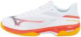 Mizuno Wave Exceed Court Tennis Schoenen Heren Wit/Oranje/Rood Maat 44