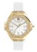 Philipp Plein Plein Lady Royal PWBDA0224 Horloge Dames - Siliconen band - Wit - Goudkleurige kast - Ø 39 mm