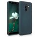kwmobile Samsung Galaxy A6+/A6 Plus (2018) Housse - Métallisé Cyan