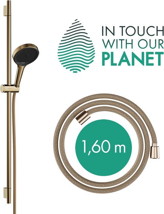 Hansgrohe Rainfinity Doucheset - 130 - 3jet - ecosmart S Puro - 90cm Designflex - doucheslang - 160cm - geborsteld brons 28744140