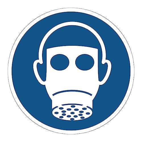 Ambiance Sticker Sticker - Verplichting bescherming luchtwegen - Rond - 5 cm