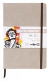 Darwi DFY - Schetsboek - A5 - 14 x 21 cm - 140 g - Taupe - 80 vellen