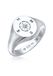 KUZZOI - Ring - Heren Zegel kompas in 925 sterling zilver - Heren