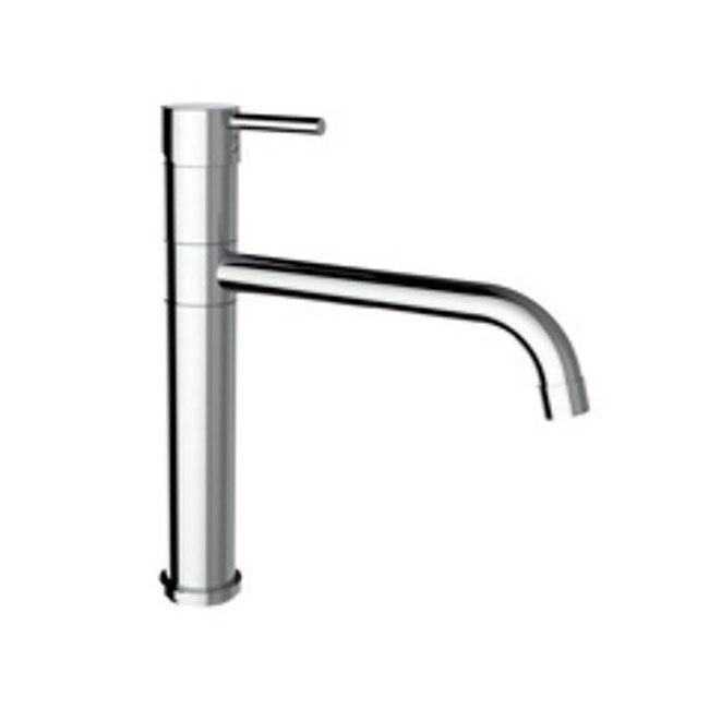 Plieger Keukenkraan Napoli Opbouw Mengkraan ColdStart Rond Chroom 1 Greeps Draaibare Uitloop