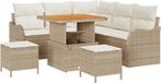 vidaXL Tuinbank Beige/ Crèmewit