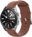 By Qubix Qubix - Classic Leren Bandje voor Garmin Vivoactive 4 / 4L - Bruin - 22mm