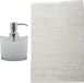 MSV Badkamer droogloop mat/tapijt - Sienna - 40 x 60 cm - Wit