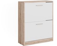 Vicco Gizmo Schoenenkast – 59 x 72.5 cm 2 compartimenten Wit/Sonoma