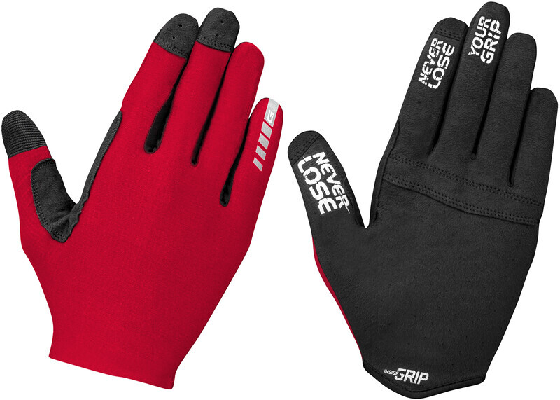 GripGrab Aerolite InsideGrip Lange Vingers Handschoenen, red