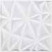 VEVOR 3D Wandpanelen Set van 33 30x30cm PVC Wandpanelen Wanddecoratie Diamant Wit