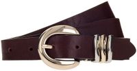 b.belt Valeria 25mm Leather Belt W100 Dark Brown