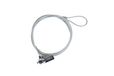 iggual Secure 4D kabelslot Zilver 1,5 m