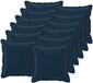 vidaXL - Kussensloop - 12 stuks - HOUTEN - Blauw - 50 x 50 cm - Microfiber Fleece