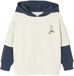 Vertbaudet Sweater met capuchon 2-in-1 effect met geplaatste print voor jongens