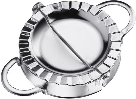 Westmark Ravioli Maker, Diameter: 9,5 cm, Met Praktische Handgrepen, Roestvrij Staal, Gina, Zilver