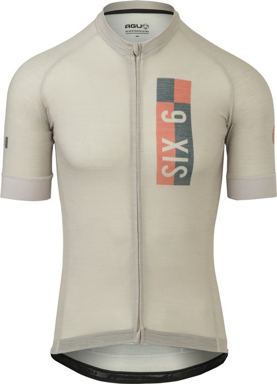 AGU Solid Merino Fietsshirt III Six6 Heren - Grijs - M