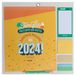 Mr.Wonderful Calendrier mural familial magnétique 2024 - Nous donnerons le meilleur en 2024 ! 34 x 35 x 0,5