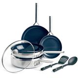Blue Diamond Triple Steel 7-Delige RVS Diamantversterkte Keramische Anti-aanbak Pannenset