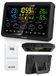 MalTec Weerstation met draadloze buiten sensor, thermometer, barometer, app-connectiviteit, weersvoorspelling en maanstanden. Kleur: zwart