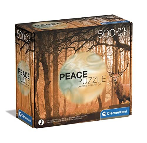Clementoni - Peace The Forest-500 Made in Italy, 500 delen landschappen, ontspannende puzzel, plezier voor volwassenen, meerkleurig, medium, 35118