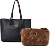 Replay Shopper Schoudertas Reversible Tote Black