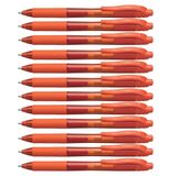 Pentel BL107-F EnerGel Gel rollerball met drukmechanisme 0,7 mm, 12 stuks