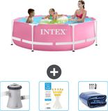 Intex Rond Frame Zwembad - 244 x 76 cm - Roze