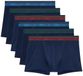 HOM Heren retro short / pant 6 pack Tiago blauw