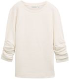 Tom Tailor sweat-shirt jacquard blanc murmure femme taille XL