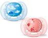 Philips AVENT SCF416/51 Ultra-zachte fopspeen, Orthodontisch, Silicone, Verschillende kleuren, 6-18 maanden