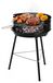 Barbecue au charbon de bois - Compact - 33 x 35 x 56 cm - Acier - Noir - Avec pare-vent