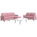 Maison Exclusive - Ensemble de canapé 3 pièces avec coussins en velours rose