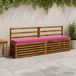 vidaXL Canapé 2 pièces VUGHT 100% Polyester Rose