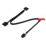 Akyga AK-SC-25 electriciteitssnoer Zwart 0,45 m