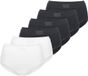 Sloggi Dames maxi slip 6 pack Double Comfort T zwart/wit