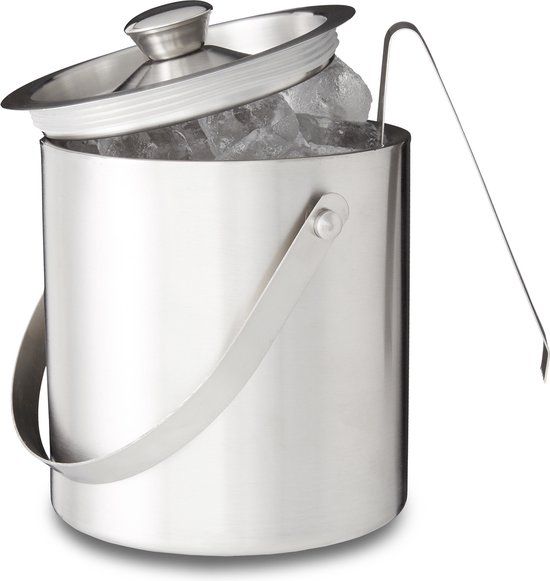 Relaxdays IJsemmer - 1.5L - RVS - Zilver