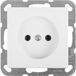 Gira System 55 prise encastrable - 1 poste - blanc polaire