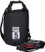 Relaxdays Ocean Pack, 5 liter, waterdicht, lichtgewicht, droogtas, outdoor plunjezak, zeilen, snowboarden, zwart