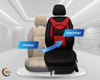 Bremer Sitzbezüge Autostoelhoezen voor Mercedes Sprinter Bj ab 2018 – Stoelhoezen voor bestuurder en passagier in Zwart/Rood
